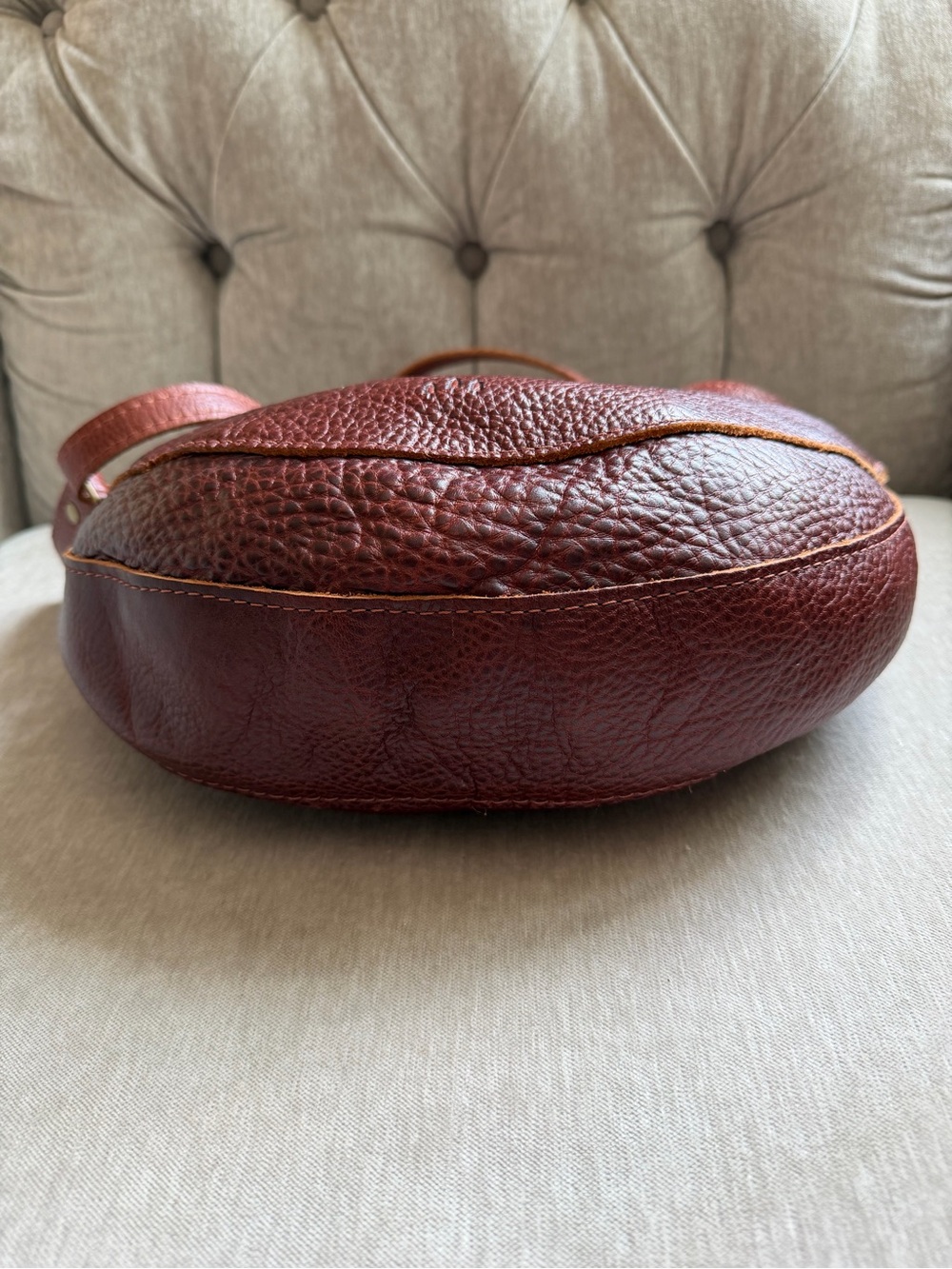 Portland Leather Nutmeg Pebbled Crossbody - Picture 5 of 5